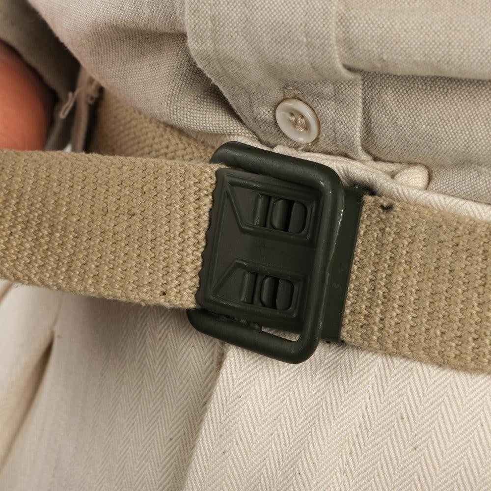 50's FRENCH CANVAS MILITARY BELT - Image 5