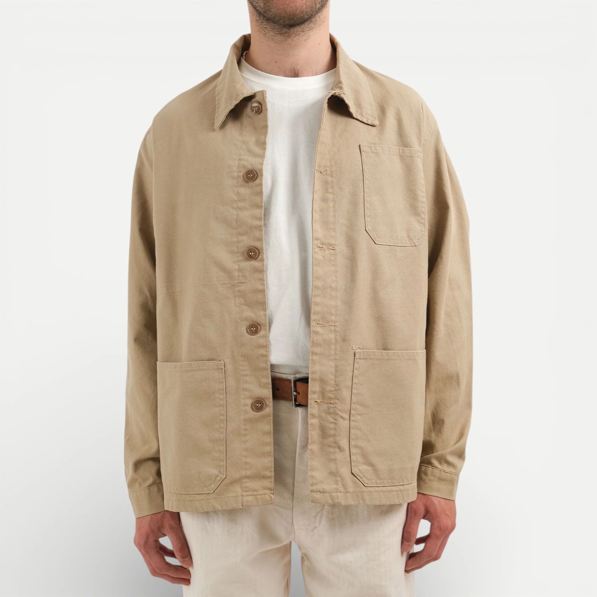 BEIGE FRENCH CHORE JACKET