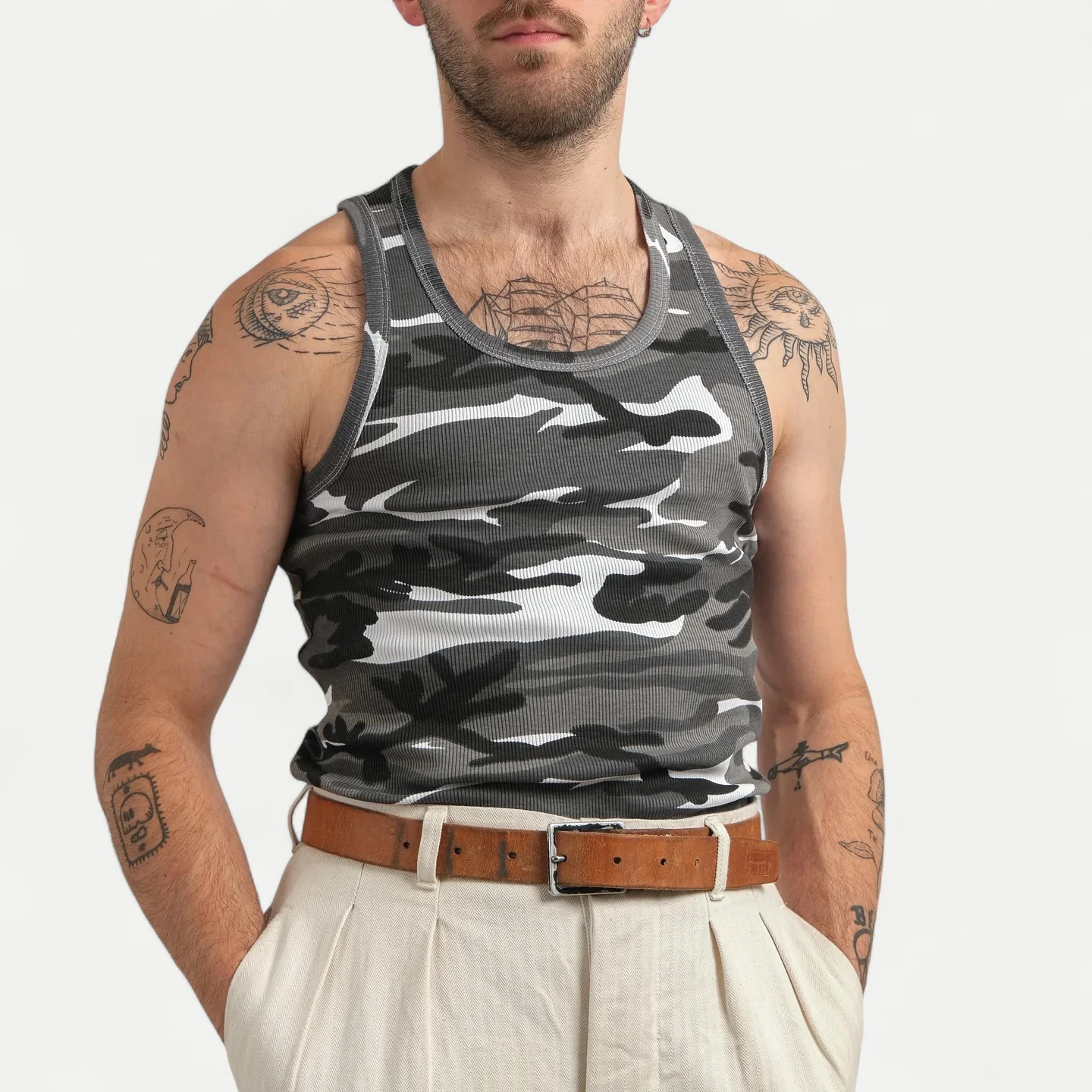 US GREY CAMO TANK TOP - Image 3