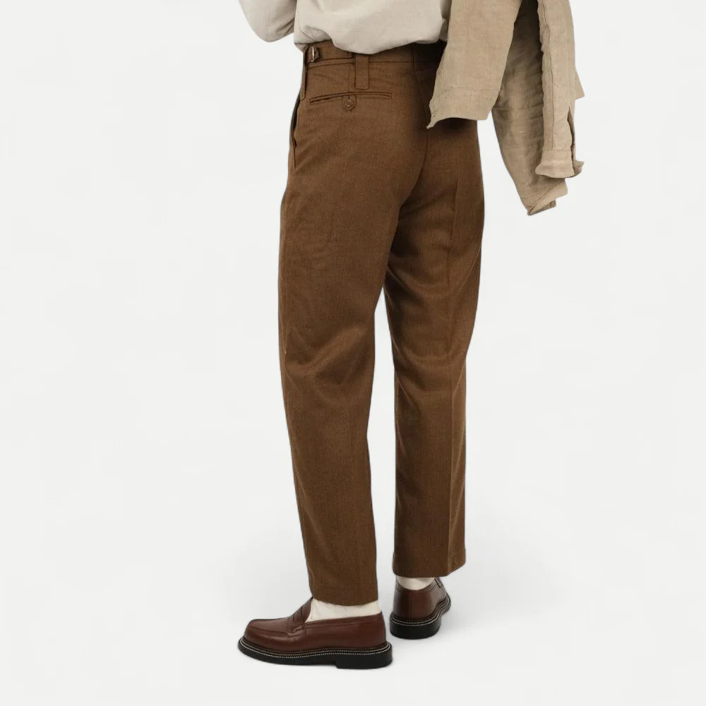 BROWN RAF TAILOR PANTS - Image 3
