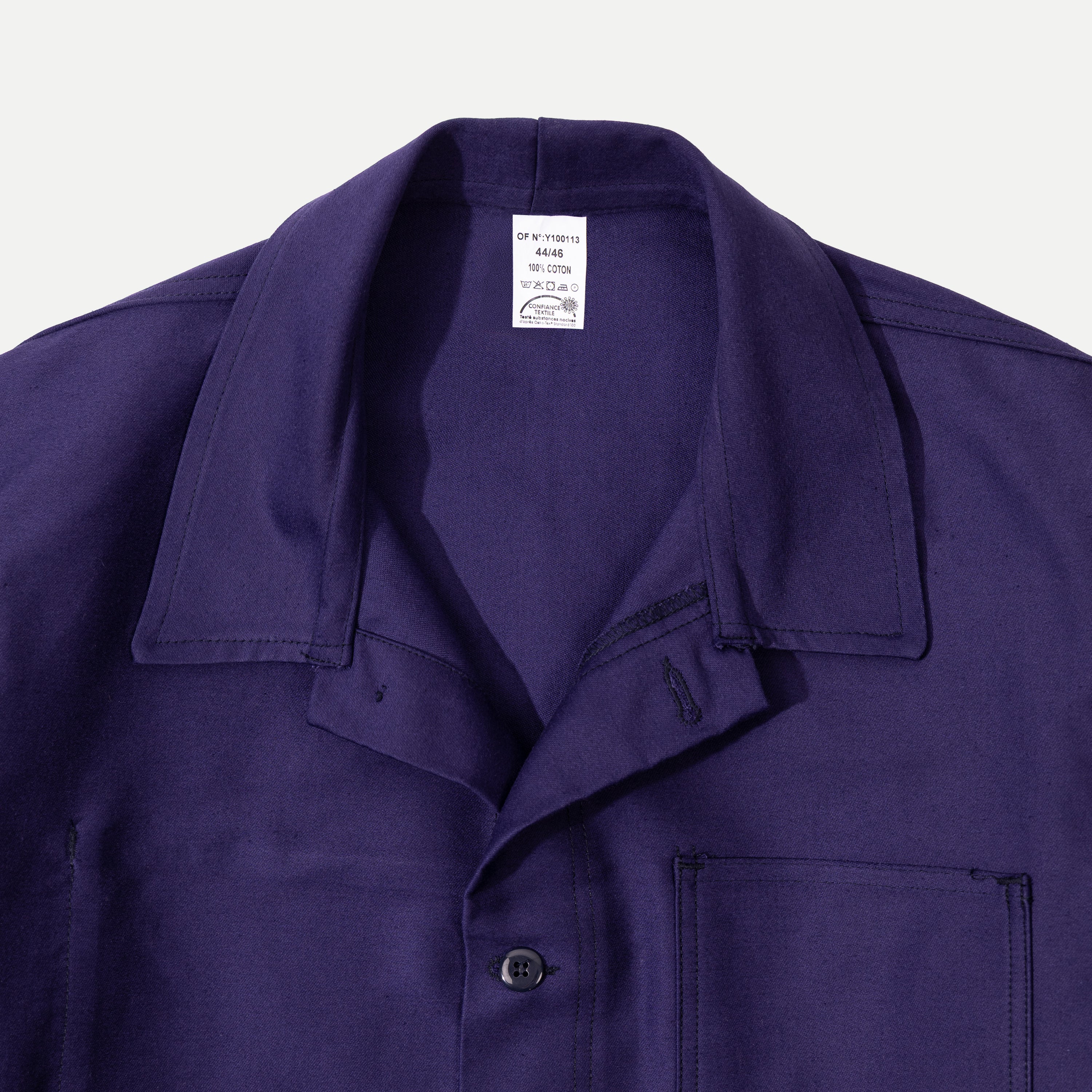FRENCH MOLESKIN CHORE JACKET - NAVY - Image 4