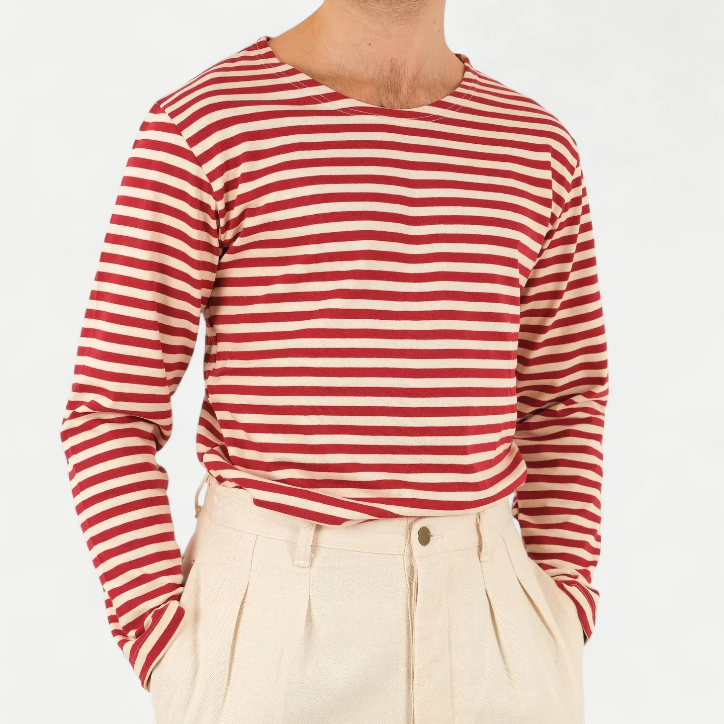 SAILOR LONGSLEEVES TEE - RED - Image 3