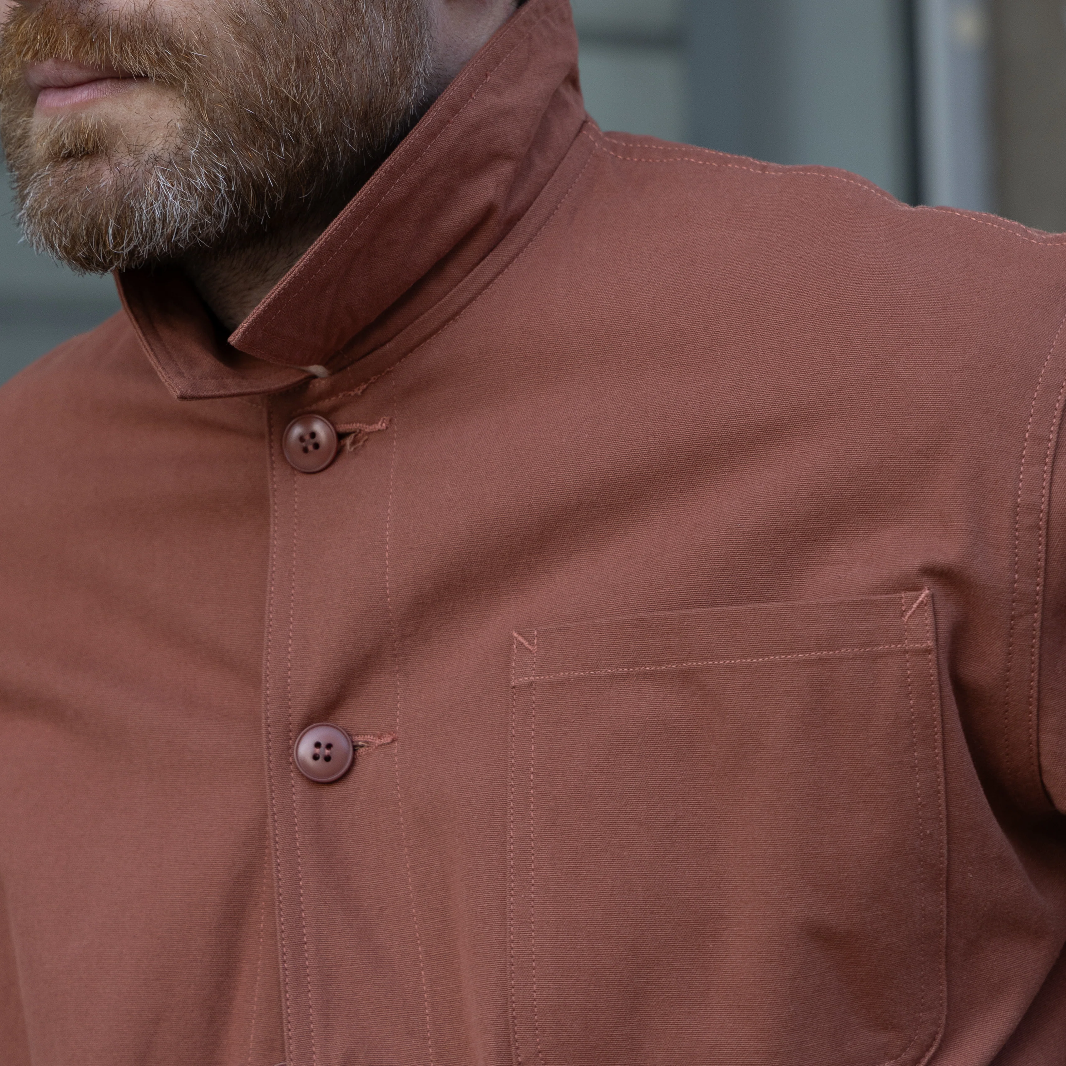 UNIVERSAL FRENCH ARMY WORK JACKET - RED - Image 3