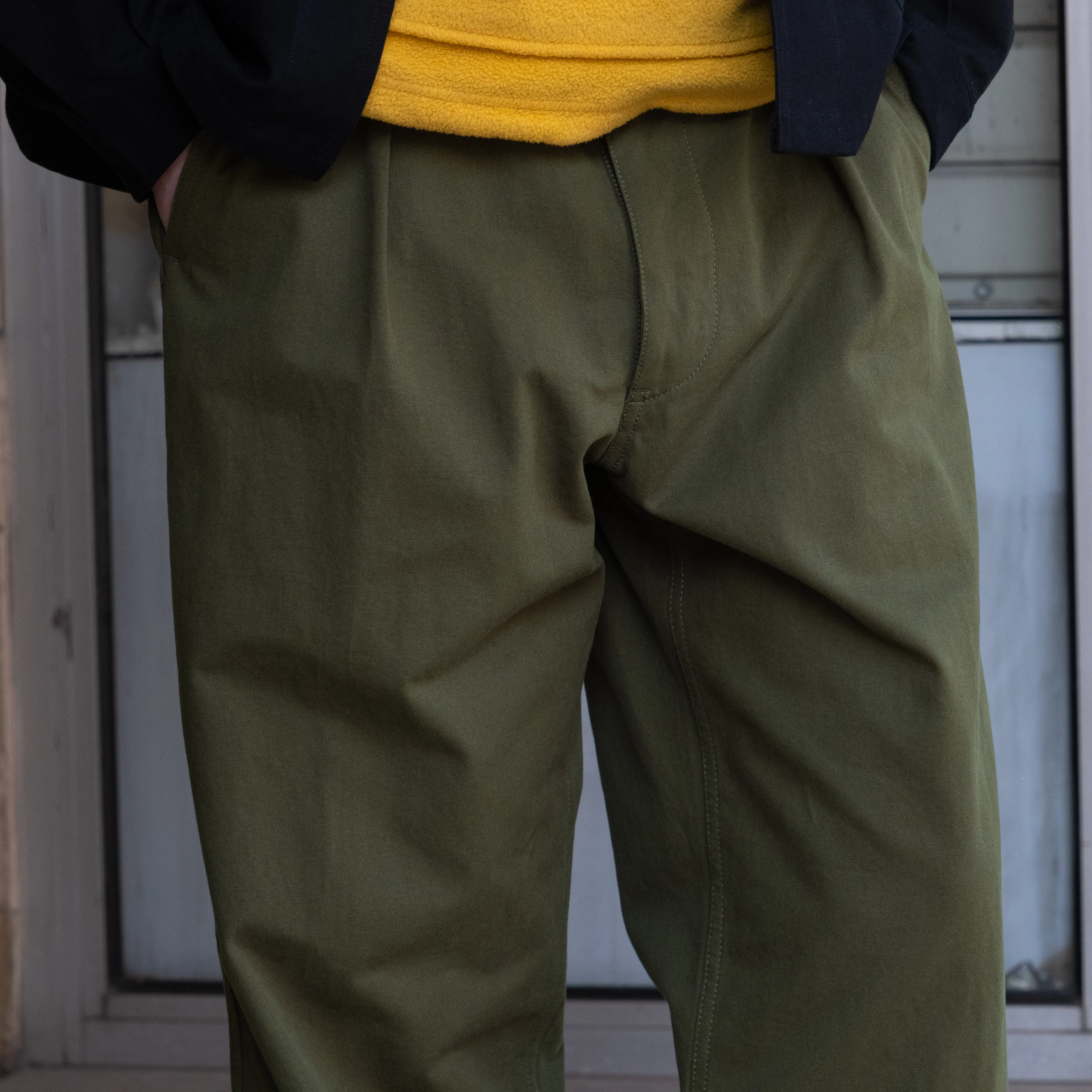 UNIVERSAL FRENCH ARMY WORK PANTS - OLIVE GREEN - Image 4