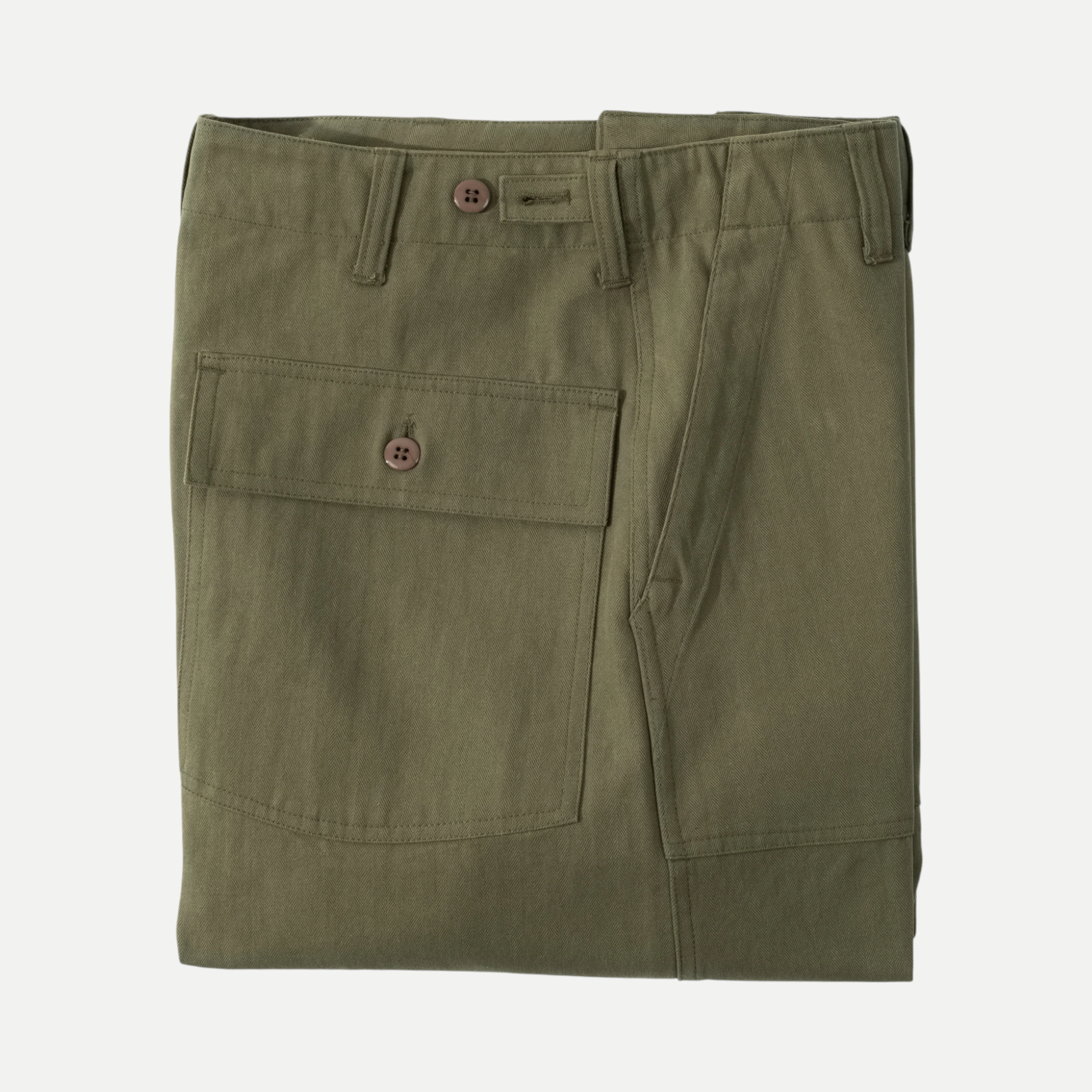 UNIVERSAL HBT FATIGUE PANTS - OLIVE GREEN - Image 4