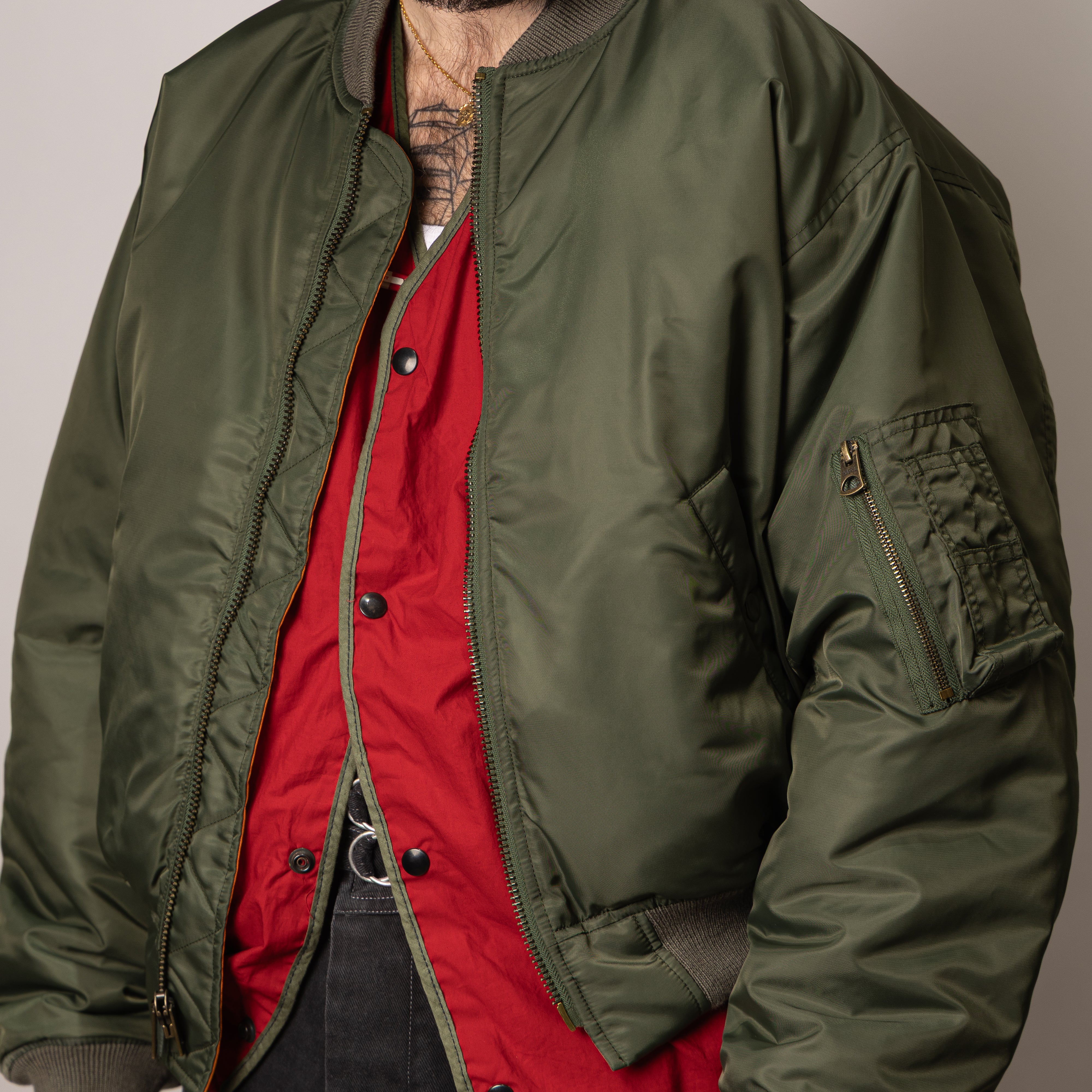 UNIVERSAL MA-1 BOMBER JACKET - GREEN - Image 3