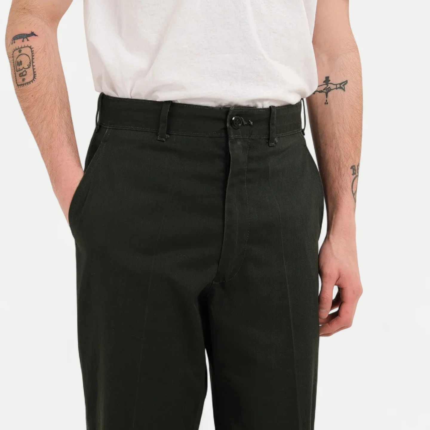US ARMY FEDERAL PRISON WORK PANTS - Image 3