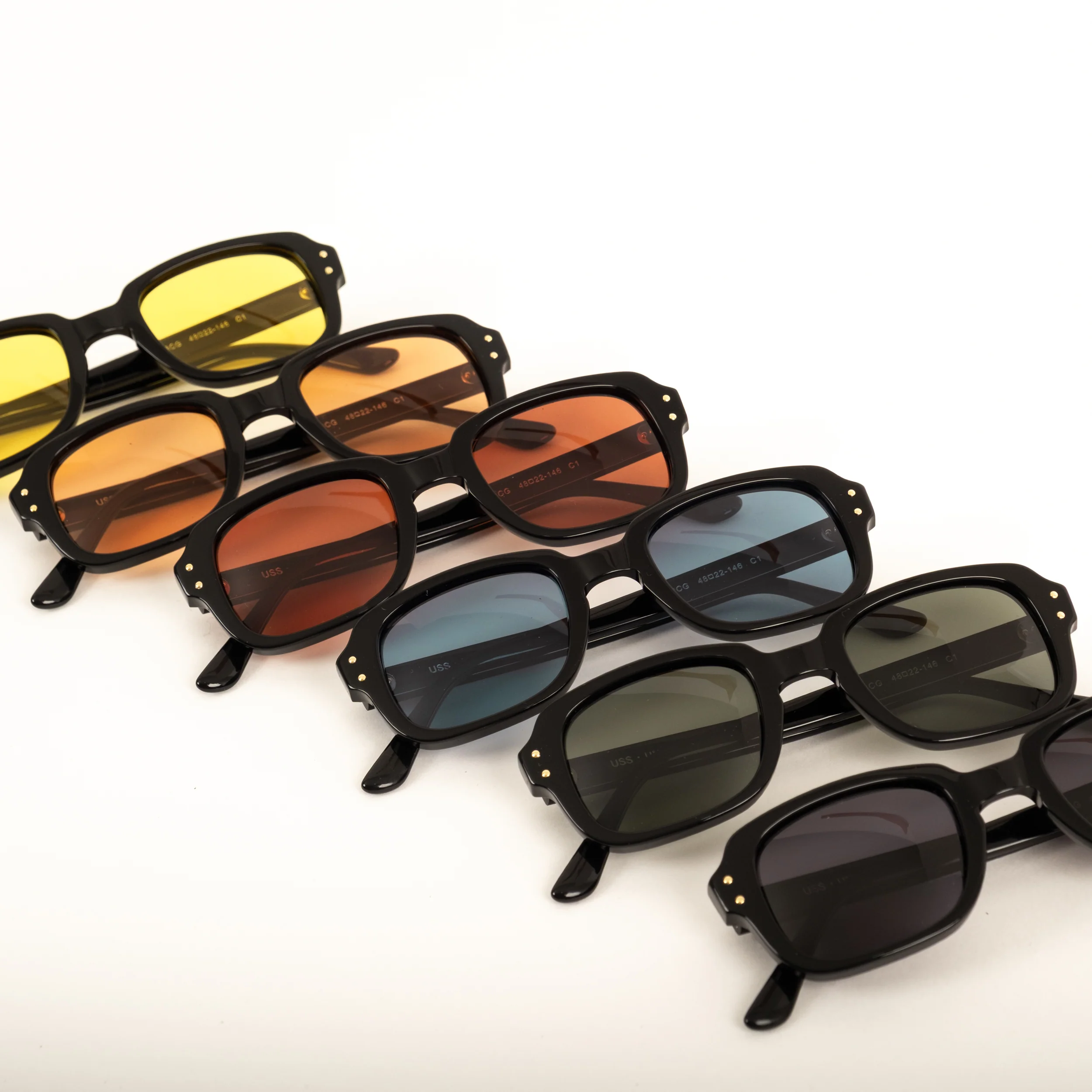 USS ARMY VIETNAM BLACK SUNGLASSES - ORANGE - Image 8